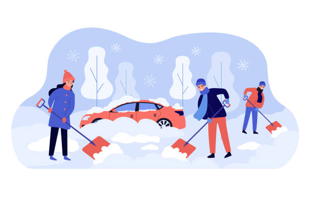 Snow plowing