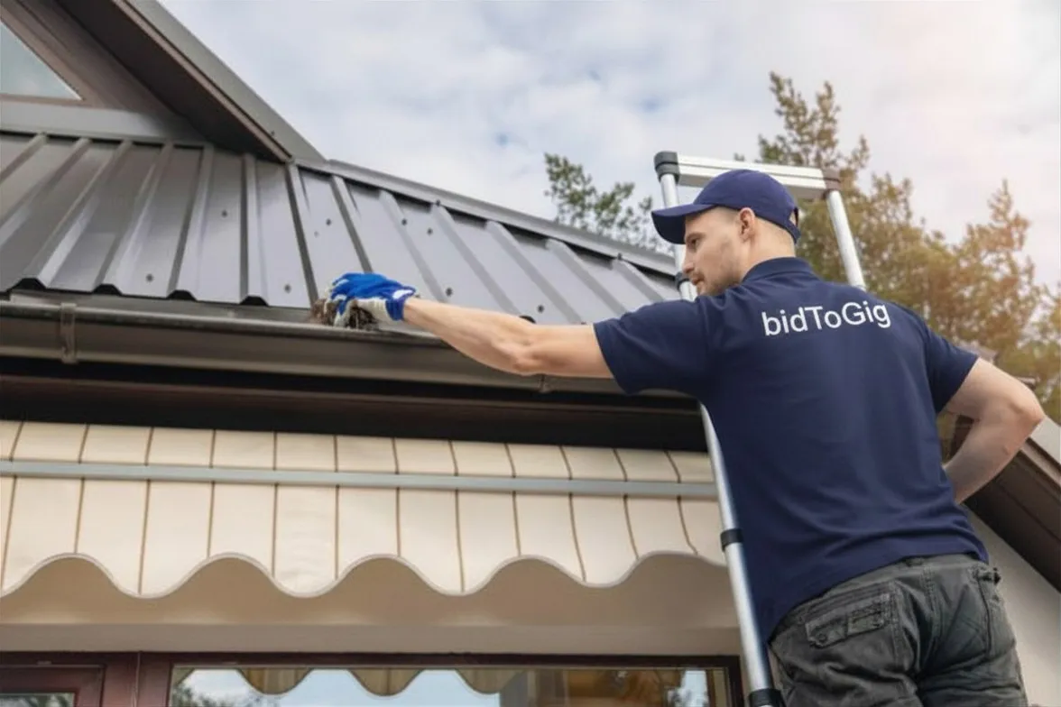 Hire gutter cleaner nearby