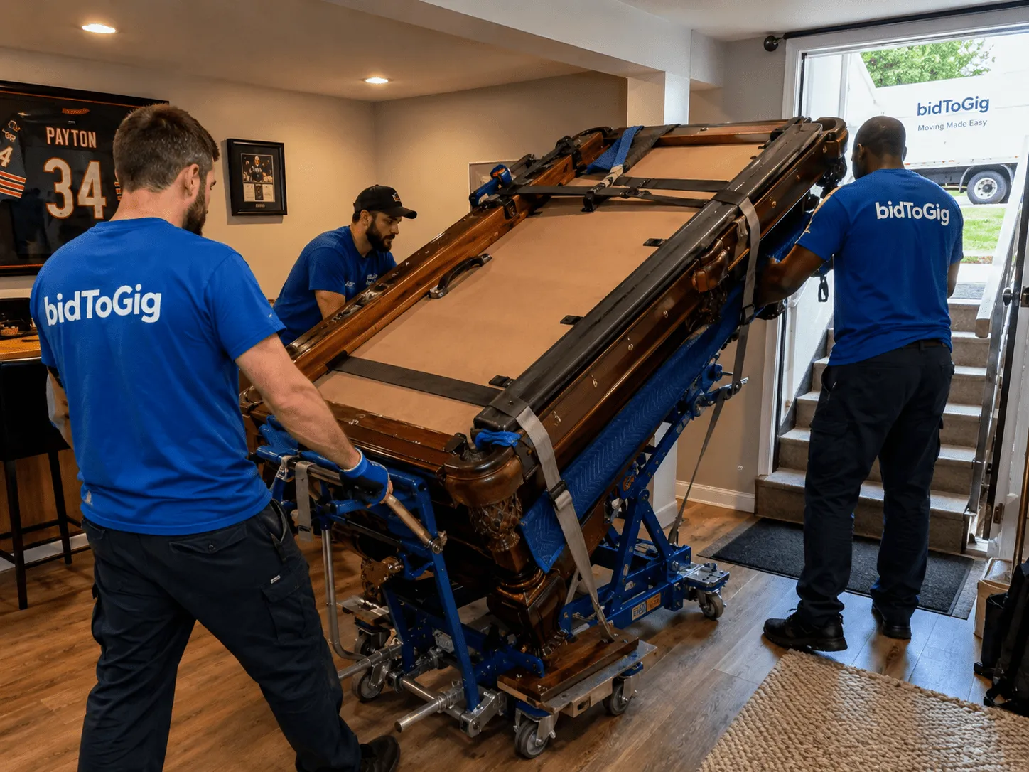 Pool Table Moving Help in Calgary on bidToGig
